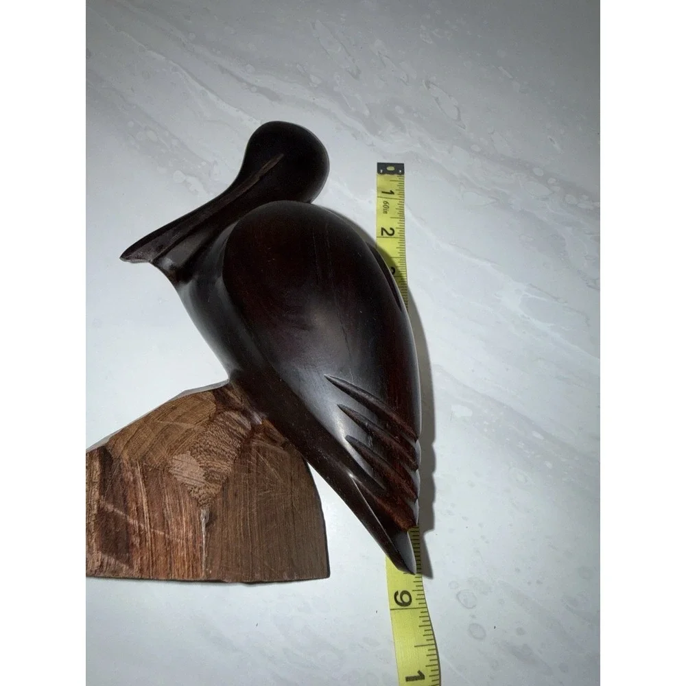 Vintage 1970's Hand Carved 9